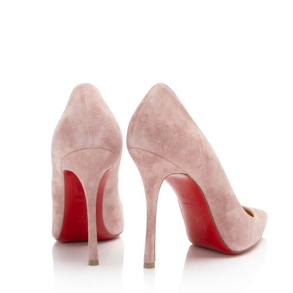 Christian Louboutin Suede Decoltish Pumps - Size 7.5 / 37.5 - Picture 3 of 7